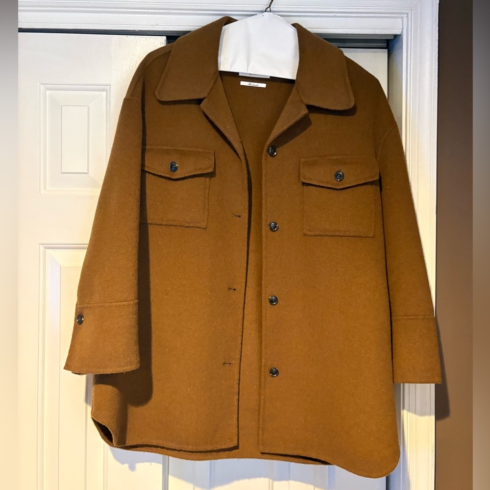 MNGO Handmade Wool Blend Jacket-Shacket